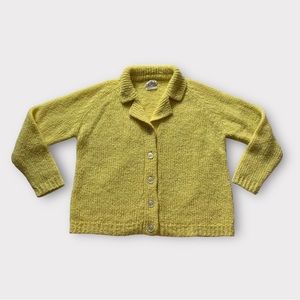Vintage 60s/1960s Macy’s yellow sweater/cardigan